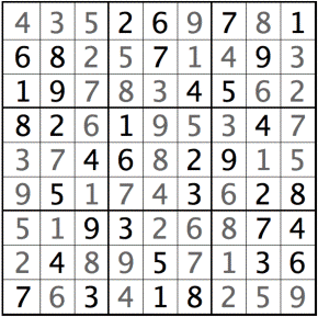 A Simple Sudoku Solver